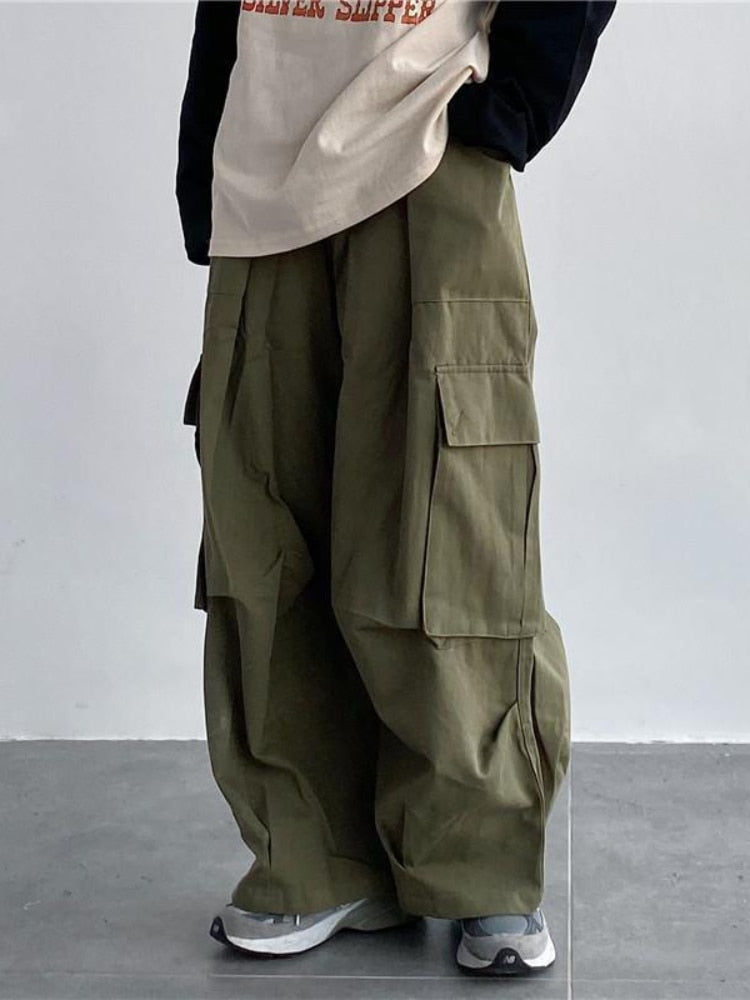Pantalon Cargo Original de marque CULTUR en coton pour été, printemps,  automne et hiver, avec Poches sur les cotés (Poches Latérales)